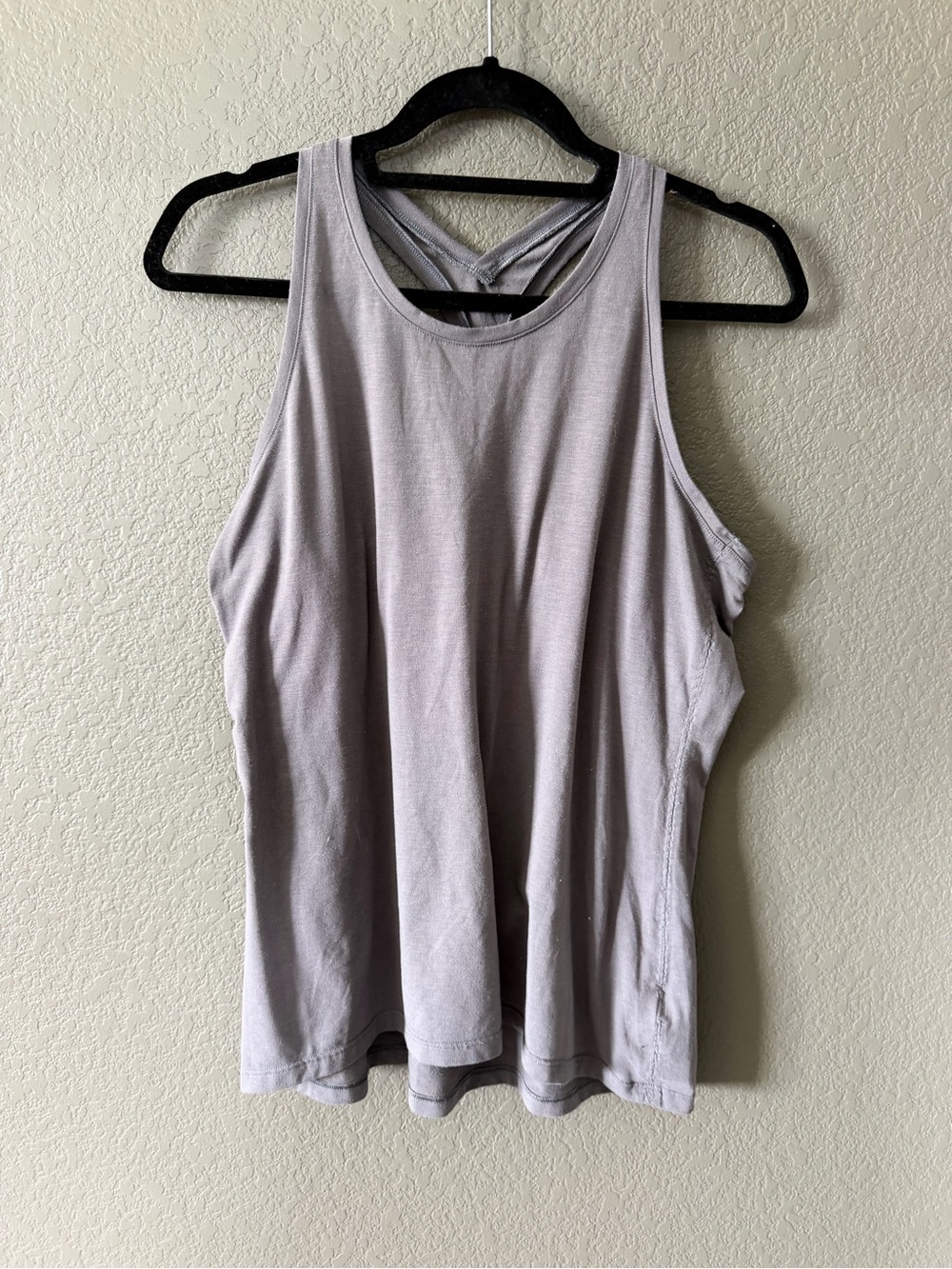 Athleta gray Crisscross Back Tank